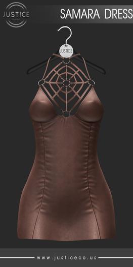 [JUSTICE] SAMARA DRESS - CHOCOLATE
