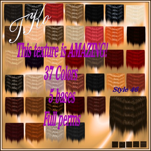 TKo Hair Textures Style 46 Collection Two