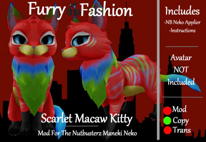 ~FF~ Macaw Kitty - Scarlet (Add)