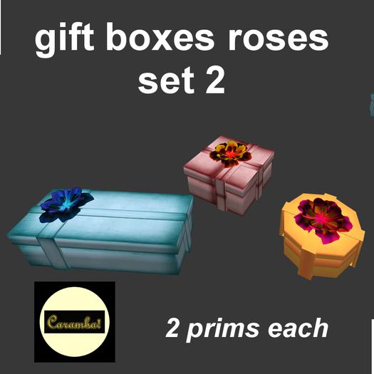 gift boxes roses - set 2