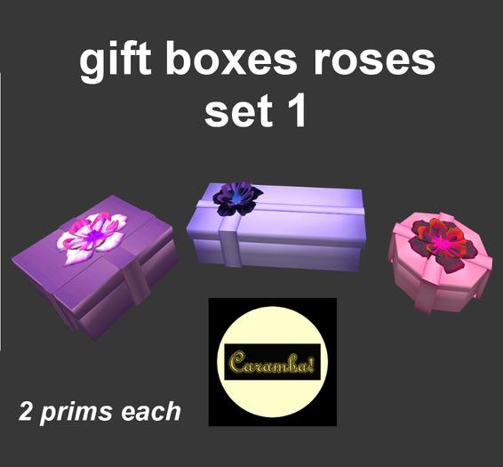 gift boxes roses - set 1