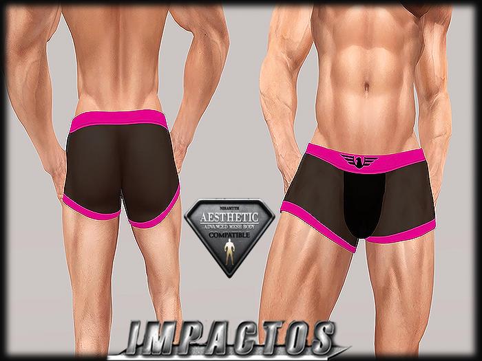 IMPACT-PINK  Mesh Boxer for Aesthetic