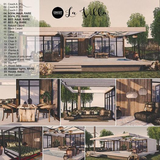 Concept}*06. La Villa. BED. ADULT. RARE