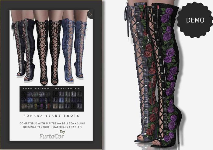 :::DEMO:::[FurtaCor Female] Rohana Jeans Boots