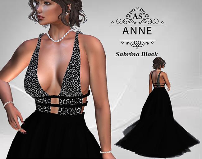 !AS! SABRINA GOWN BLACK