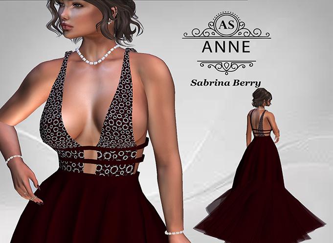 !AS! SABRINA GOWN BERRY
