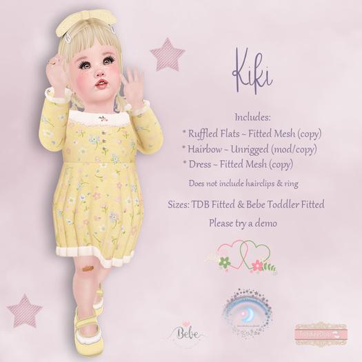 !!OUD Kiki Yellow TDB & Bebe Toddler Fitted DEMO