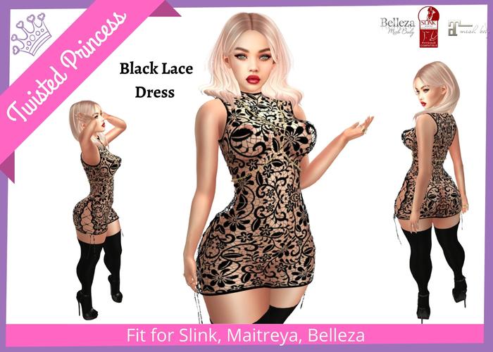 TP- Black Lace Dress -packer