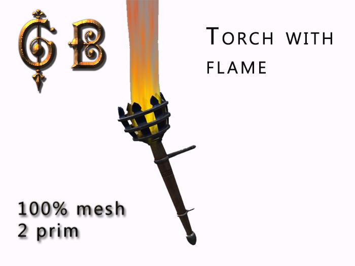 GB Torch w flame