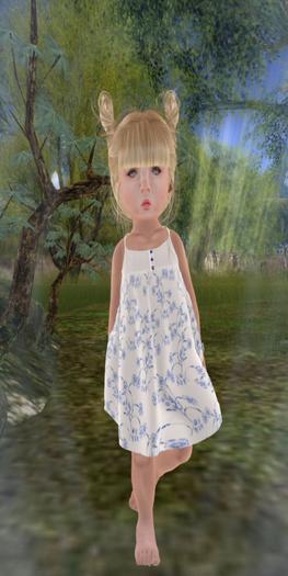 Connor's Corner Sundress - White Spring
