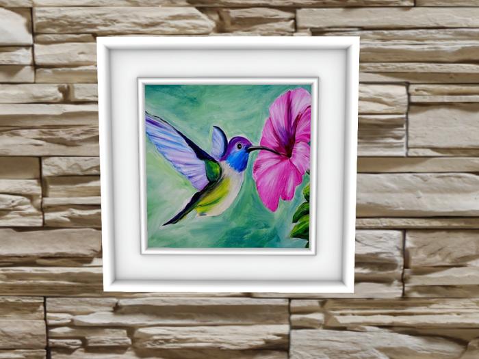 Traditional Art-8-Hummingbird