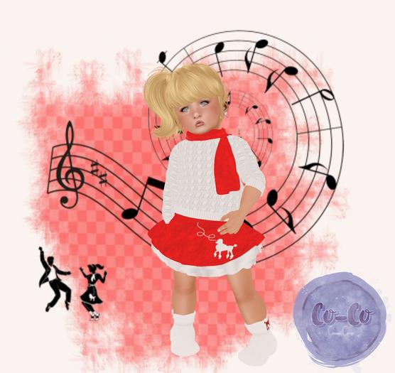 Co-Co Sock Hop Outfit - Red