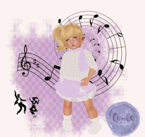 Co-Co Sock Hop Outfit - Purple