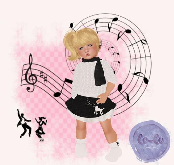 Co-Co Sock Hop Outfit - Black