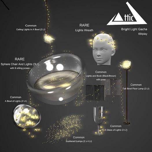 -ATTIC- Sphere Chair And Lights RARE