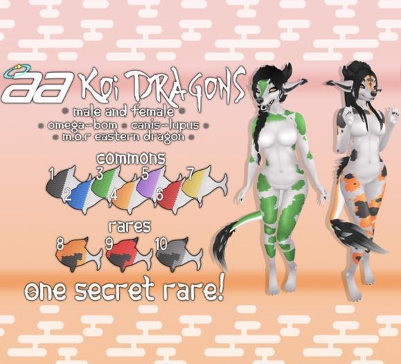 2. { aa } Koi Dragon - Blue (COMMON)