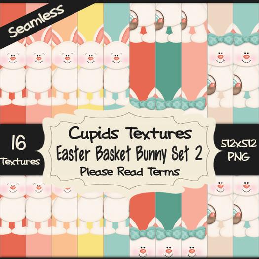 *Cupids Textures * 16 EASTER BASKET BUNNY SET 2