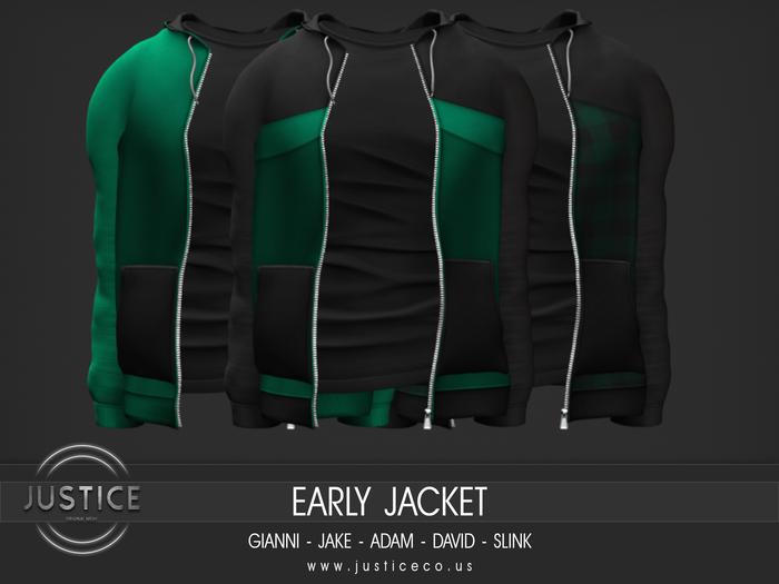 [JUSTICE] WEAR ME - EARLY JACKET - DARK.GREEN
