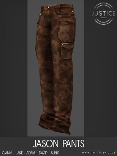 [JUSTICE] JASON PANTS CAMO - FLAME
