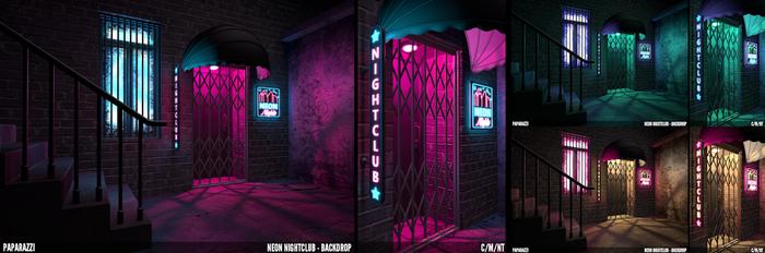 Paparazzi - BACKDROPS FATPACK - Neon Nightclub