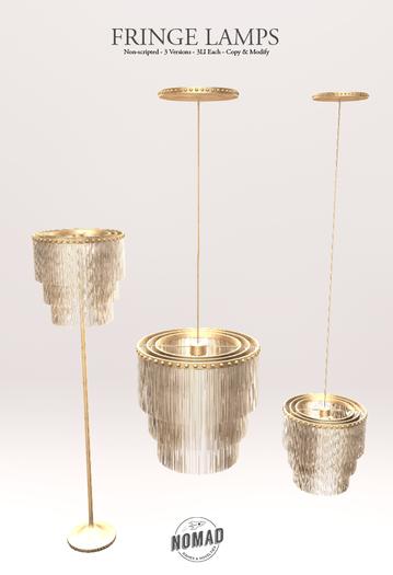 NOMAD // FRINGE LAMPS // GOLD