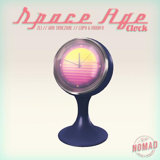 NOMAD // SPACE AGE CLOCK // BLUE