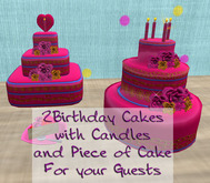 [][] CAKES BDAY INDIAN PINK (BOXED)