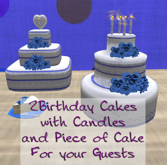 [][] CAKES BDAY WHITE/BLUE (BOXED)