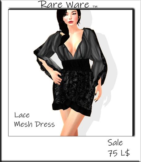 Mesh_Lace_Tunic Dress  Size  XS, S, M, XL