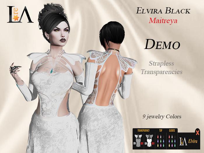 LA-Elvira Dress White unpack Demo