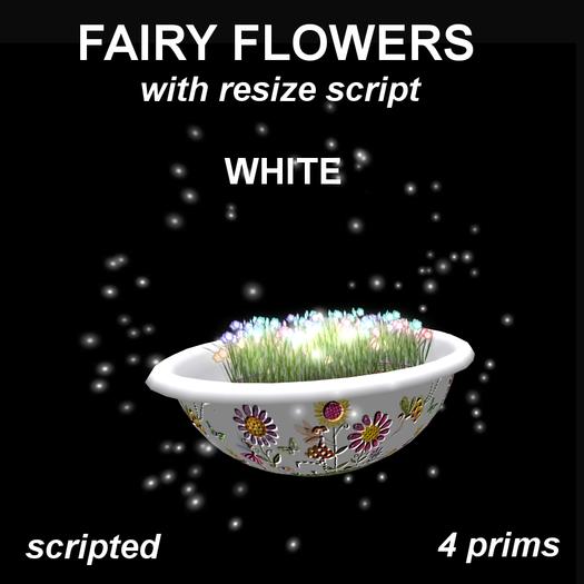 fairy flowers white (with resize script)