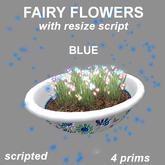 fairy flowers  blue (with resize script)
