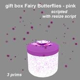 gift box Fairy butterflies - pink (with resize script)