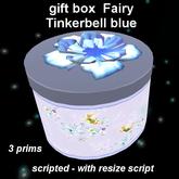gift box Fairy tinkerbell - blue (with resize script)