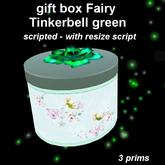 gift box Fairy tinkerbell - green (with resize script)