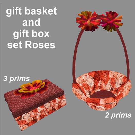 gift basket and gift box set - Roses