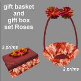 gift basket and gift box set - Roses