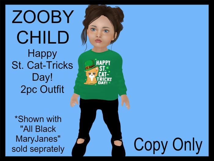 Steph-0-Bee's - Happy St. Cat-Tricks Day! (Zooby Child)