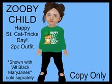Steph-0-Bee's - Happy St. Cat-Tricks Day! (Zooby Child)
