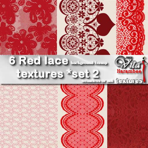 6 Red lace FP set2