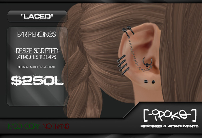 [-iPoke-] Laced Ear Piercing