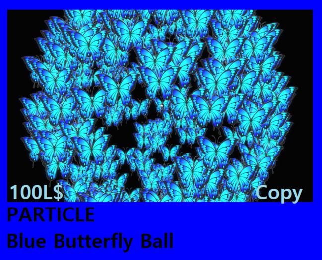 PARTICLE Blue Butterfly Ball #