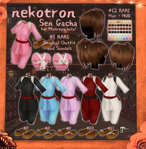 [Nekotron] Sen Gacha - Sandals (White) #11