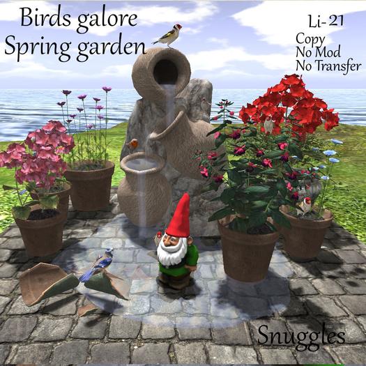 Birds galore Spring garden Boxed