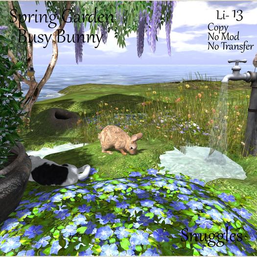 Spring Garden Busy Bunny By Snuggles Boxed