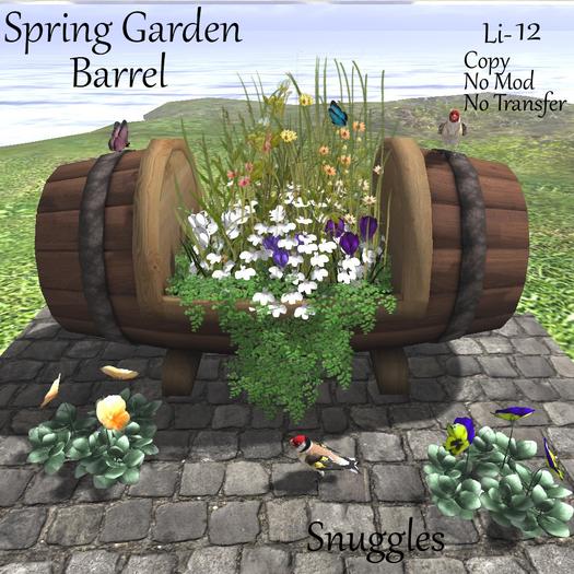 Spring Garden Barrel By Snuggles Boxed