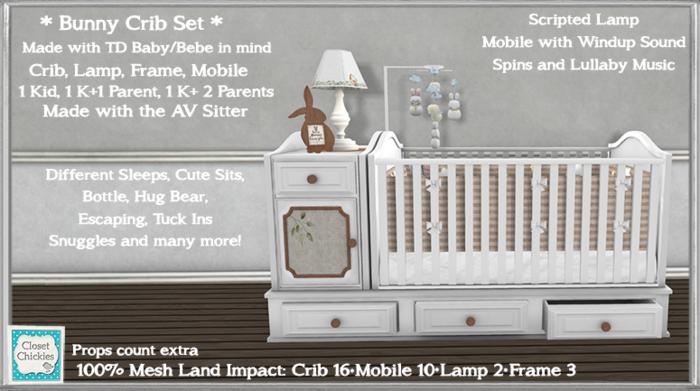 *CC* TD Baby/Bebe Organic Bunny Crib Set  [boxed]