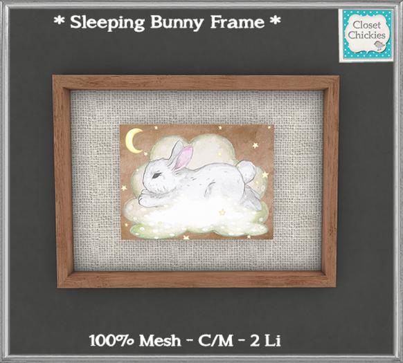 *CC* Sleeping Bunny Frame  [boxed]