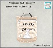 *CC* Bunny Diaper Pail   [boxed]