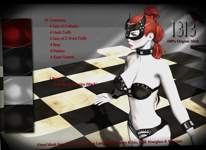 (*<*) 1313 Dark Torment Bra - Licorice